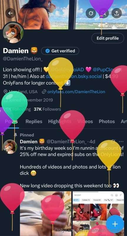 It's this lion's BIRTHDAY! Thank you for all the continued s..