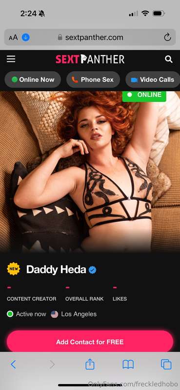 https://www.sextpanther.com/DaddyHeda/  Available for textin..
