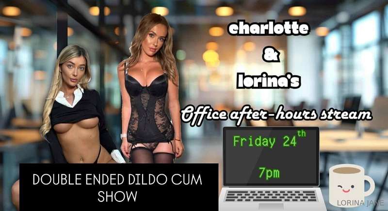 DOUBLE ENDED DILDO CUM SHOW DUO SECRETARY LIVE STREAM FRIDAY..