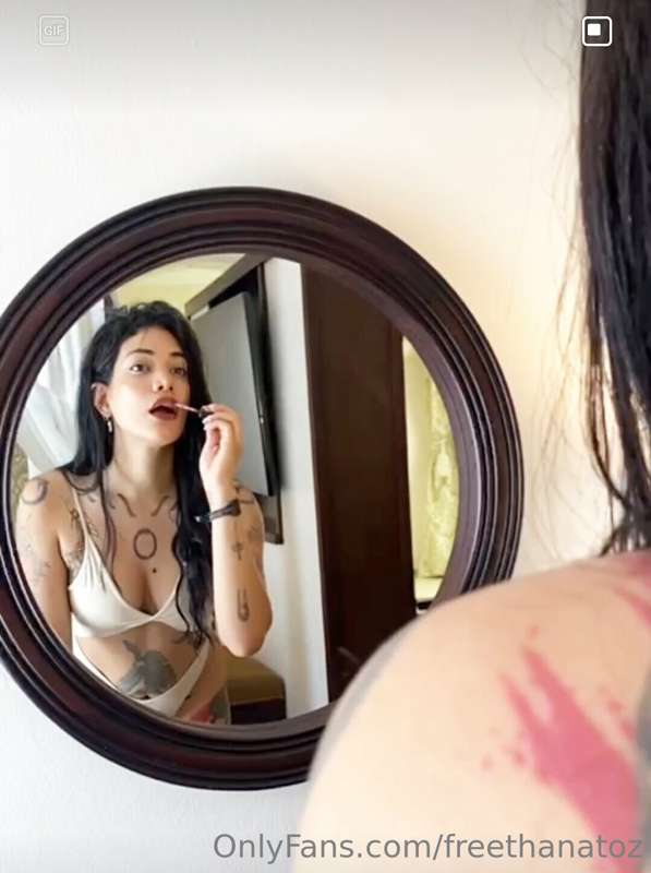 Lipstick on and drinking in the morning (is not a good idea)..