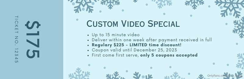***Holiday Custom Video Sale!***   🎥 Do you have a *fantasy ..