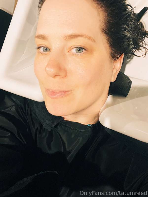 Getting my hair done