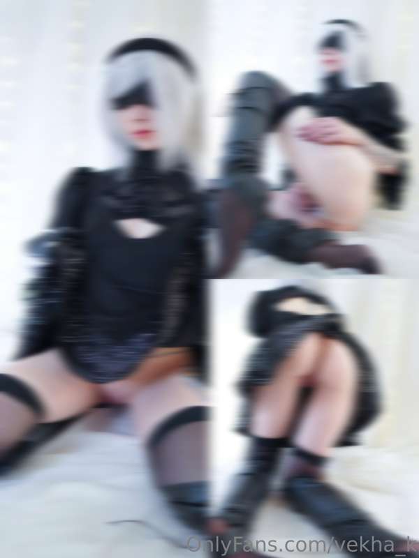 2b gets horny 🥵 after a fight and starts showing off her lit..