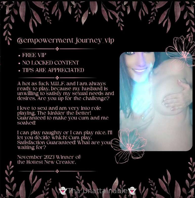 # SUBSCRIBE TO THIS HOTTIE!
# ➡️➡️ @empowerment_journey_vip ..