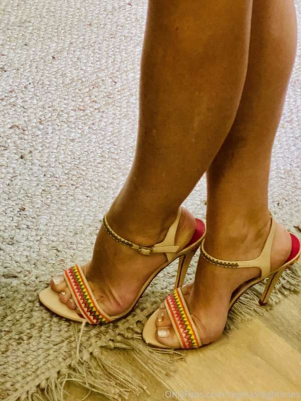 Putting on a pair of my favorite heels