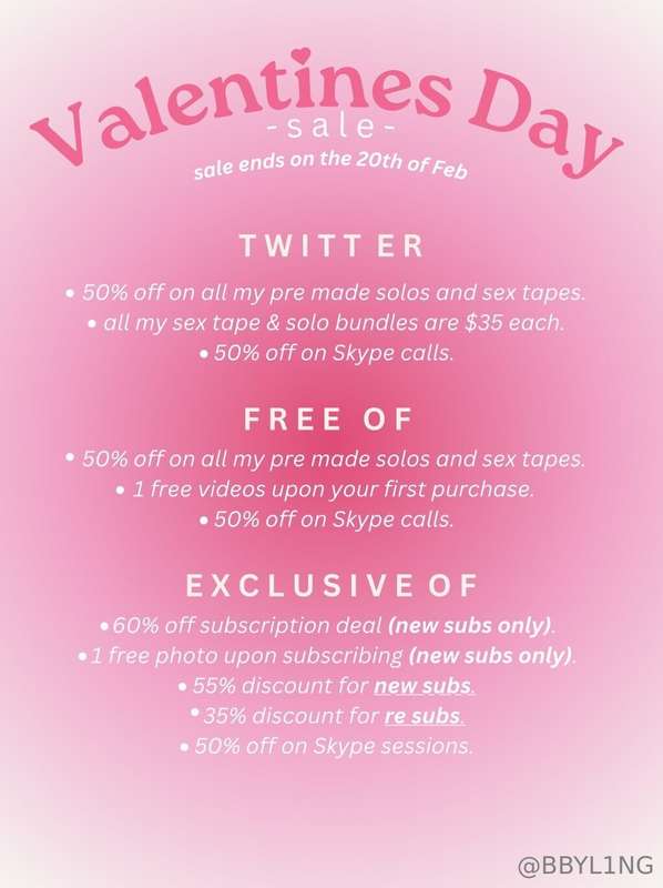 ***- VALENTINES DAY SALE -***
hi my loves, still running the..