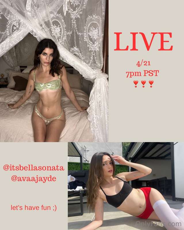 Easter surprise 🐣 me and my friend @avaajayde are going live..
