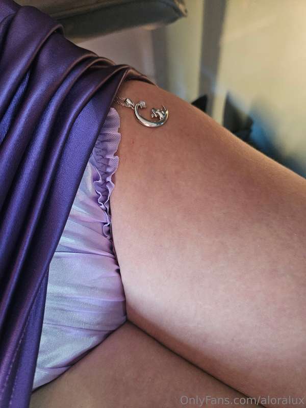 Imagine slipping your hand under my dress to find soft silky..