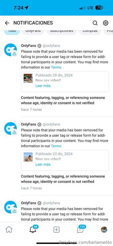 Onlyfans still deleting all my videos… 