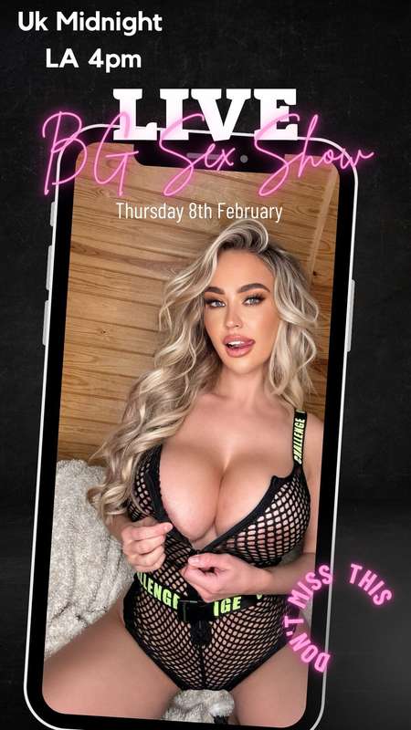 ⭐️⭐️⭐️LIVE BG SEX SHOW!!⭐️⭐️⭐️

Join my Private Live sex sho..