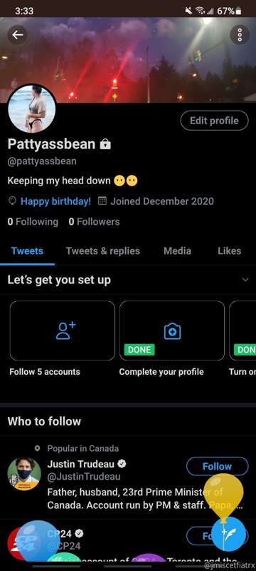 Add my new Twitter account! :)