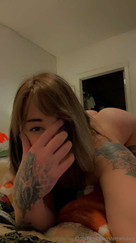 Lounging around naked after a bath is my favorite. So here’s..