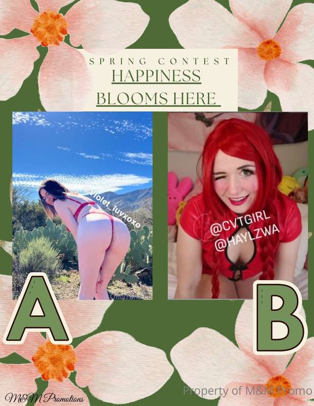 🌸 𝑯𝒂𝒑𝒑𝒊𝒏𝒆𝒔𝒔 𝑩𝒍𝒐𝒐𝒎𝒔 𝑯𝒆𝒓𝒆 🌸

***ROUND  2***

A : @violet_luvxo..