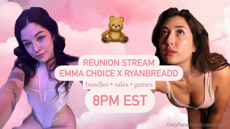online tonight with @emmac_cb at 8pm est! use the link emmac..