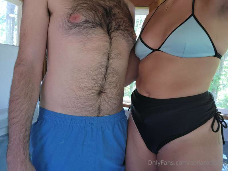 Had a fun little sesh in the hottub 💦🌞 had to join daddy in ..