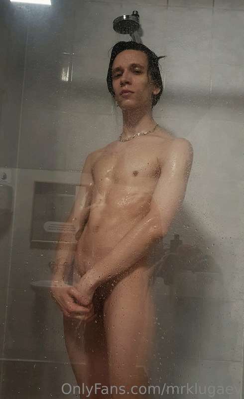 After gym shower
