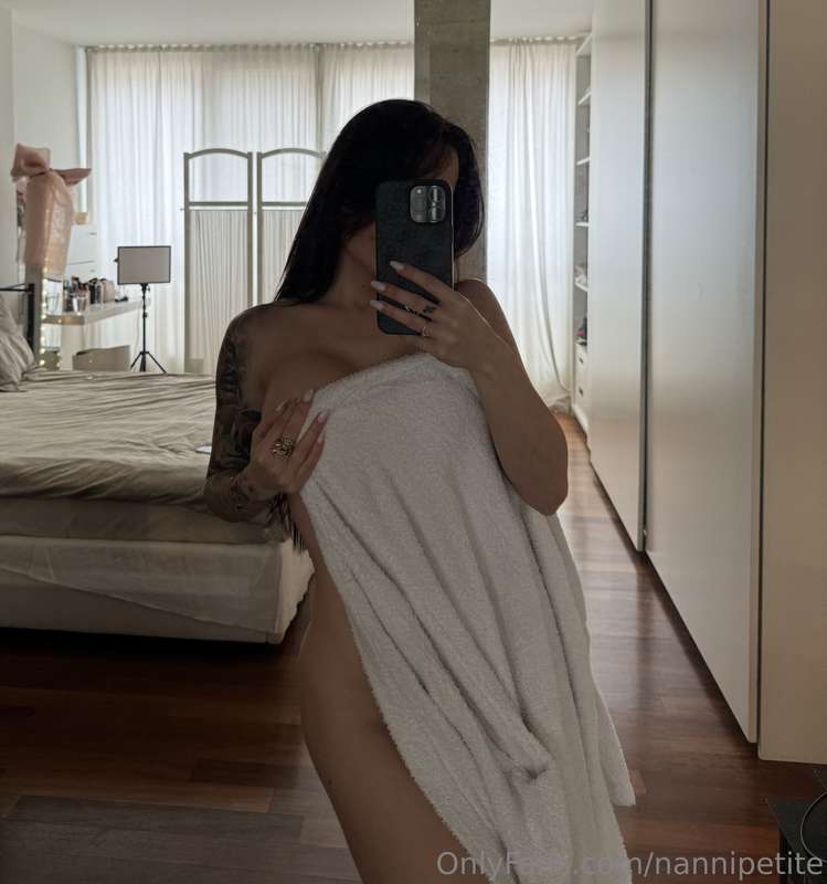 Your assignment: when my towel falls, you lick my gorgeous f..