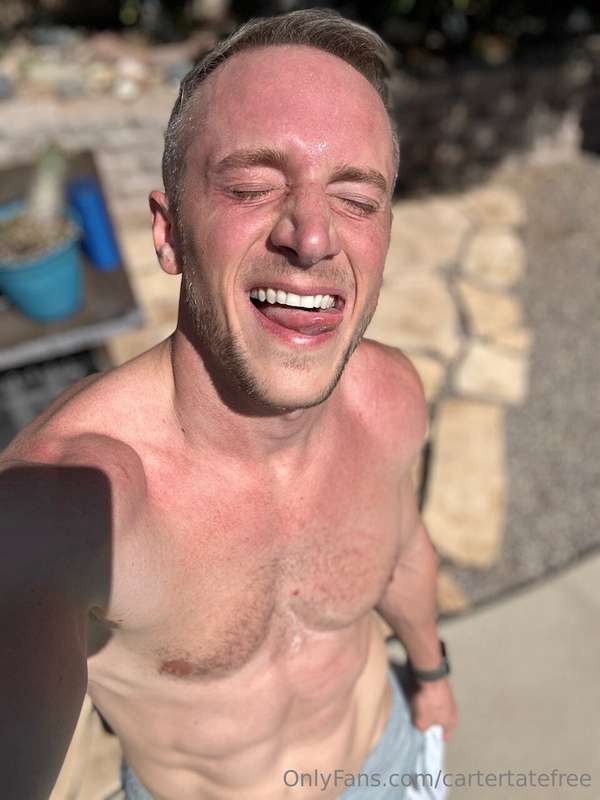 I’m already half-naked and sweating… might as well finish wh..