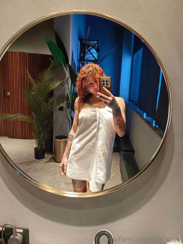 Oops, I think a towel accidentally fell off me while I was a..