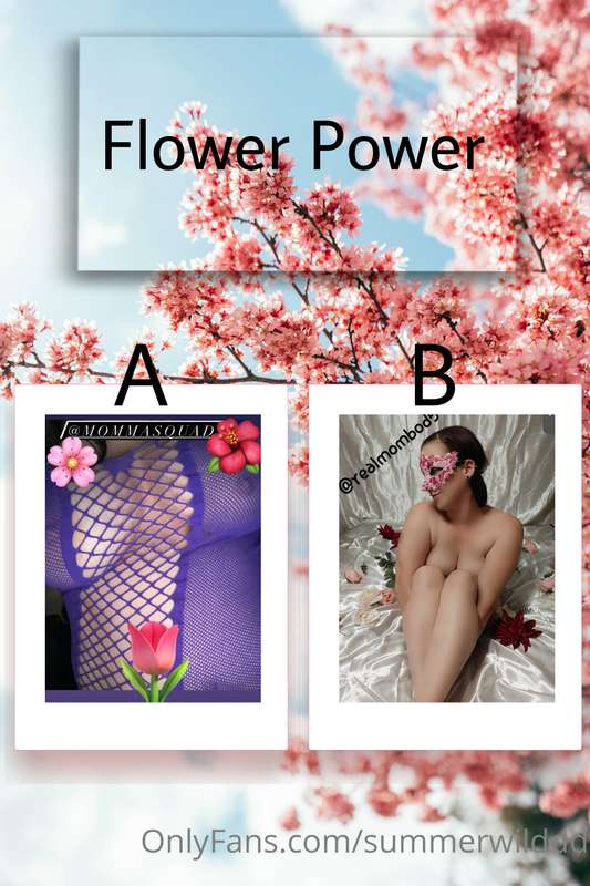 🏆 FLOWER POWER 🏆 Semi-Finals   A: @mommasquad B: @realmombod..