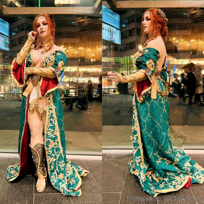 My Triss Merigold cosplay from yesterday! I was so busy haha..