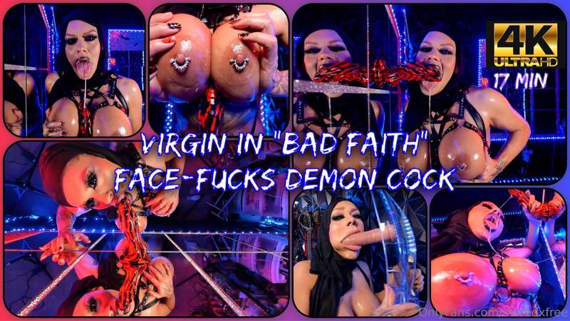 4K Hijab Virgin Face-Fucks Demon Cock in "Bad Faith"Curious,..