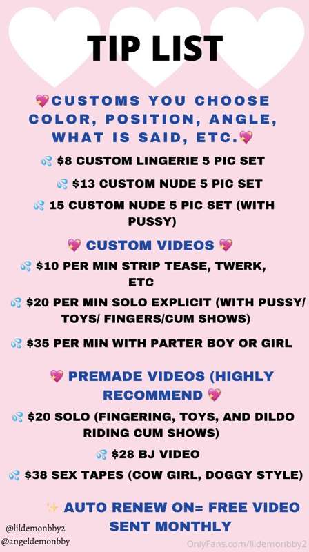 ✨CLICK LEFT FOR MORE OPTIONS✨
💖 KEEP A LOOKOUT IN YOUR DMS F..
