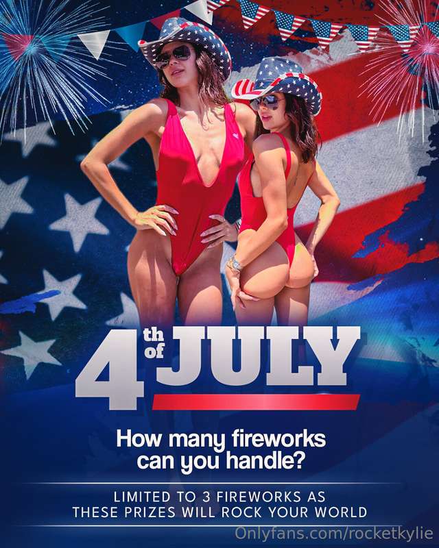 4th of July is here!!! Let's light it up baby😘🥵Can you handl..