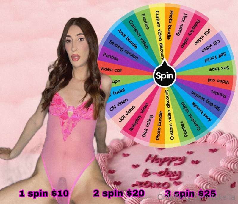 KEILA’S BIRTHDAY WHEEL! 🎂😈To celebrate my birthday, I’m goin..