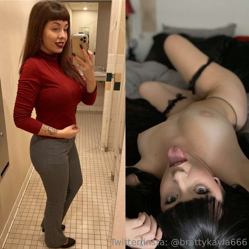 At work vs after a date ;D