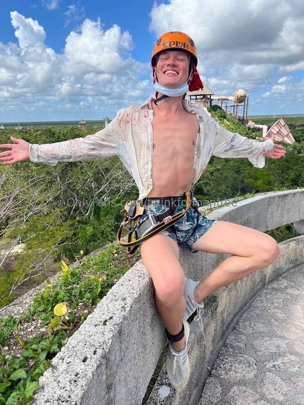 This is me being happy because I went on a zip line. I reall..