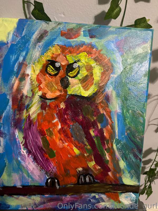 Meth owl 🦉 love this painting