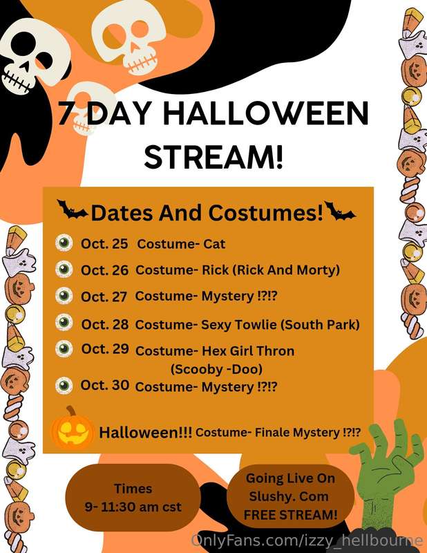 🎃👻Here's the Halloween stream post! Can't wait to get dresse..