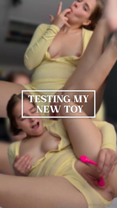 New video with my new toy is in your messages 😍