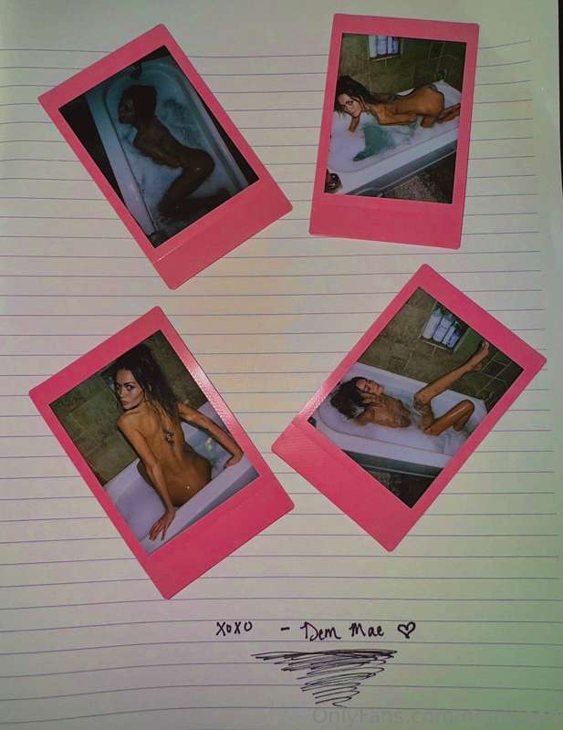 **offering a personalized letter with printed polaroids & if..