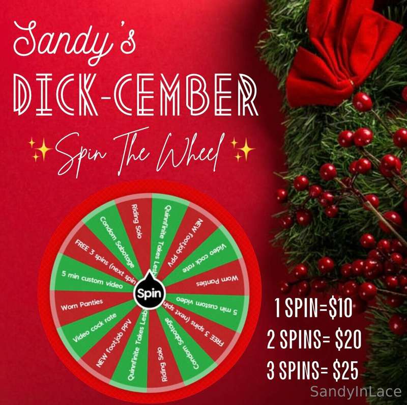❄️ ☃️***DICK-CEMBER SPIN THE WHEEL*** ☃️ ❄️  The FINAL spins..