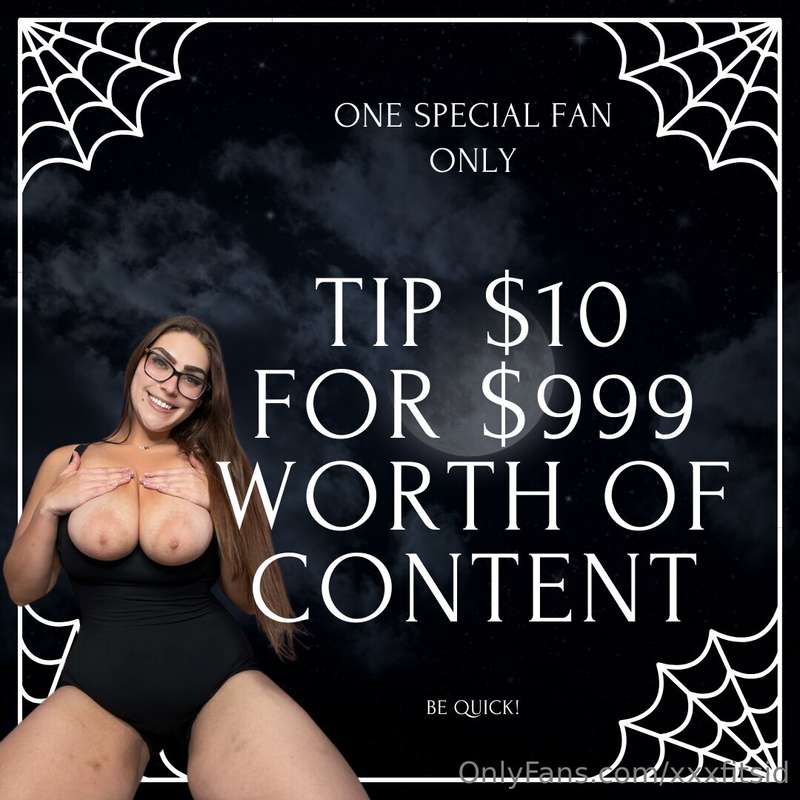 TIP $10 for a $999 bundle 👻