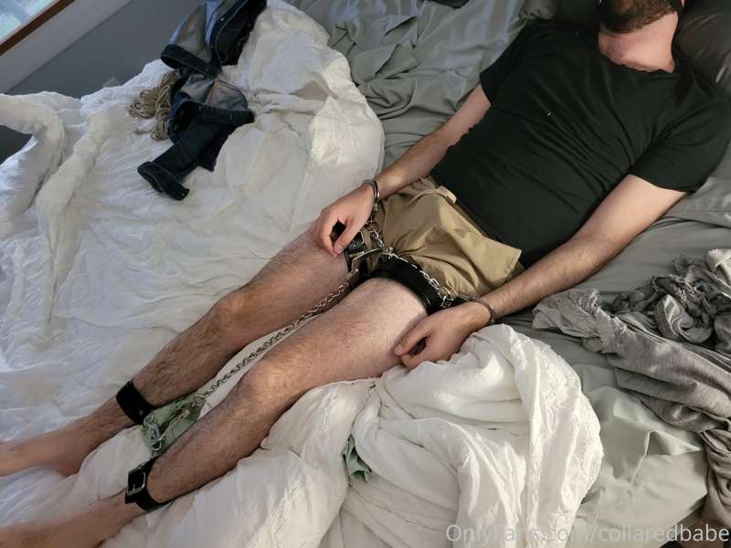 How I had to leave him to finish up painting the spare room😌..