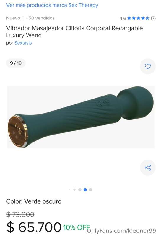 Quiero este vibrador masajeador para tener múltiples orgasmo..