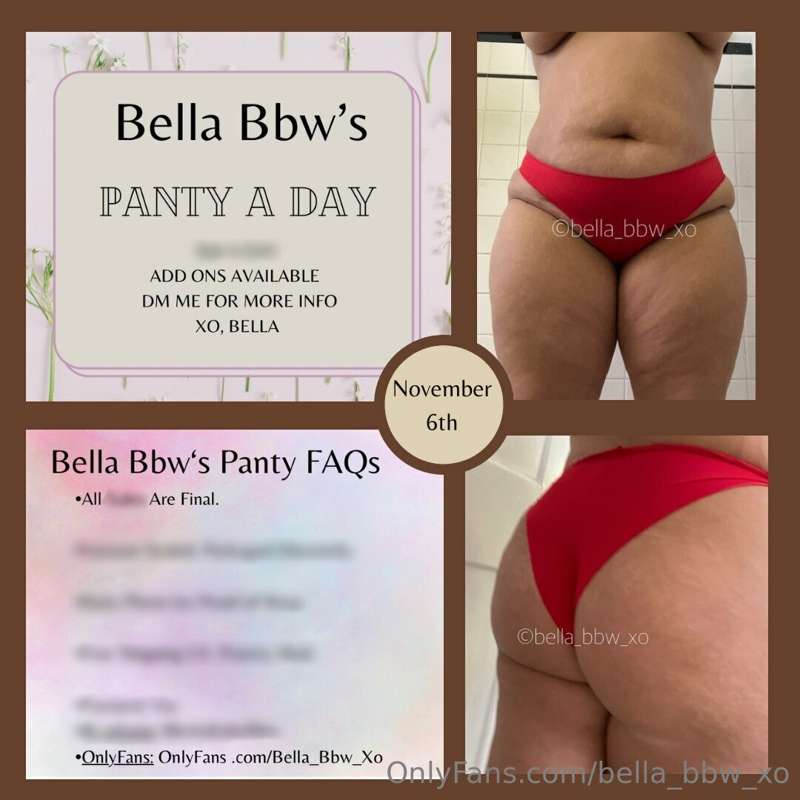 👙 PANTY-A-DAY! 👙

November 6th wear! 

Details are blurred t..
