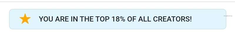 Y'all really helped me jump up in the % ranking in the last ..