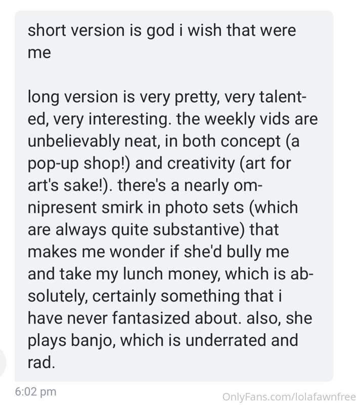 I asked my explicit page subscribers for some feedback, and ..