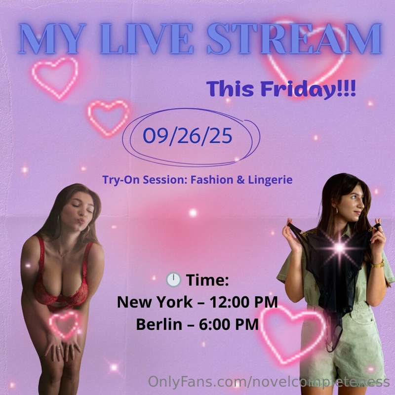 ✨ Hey, babes! ✨This Friday, 09/26/25, I’m going LIVE for a s..