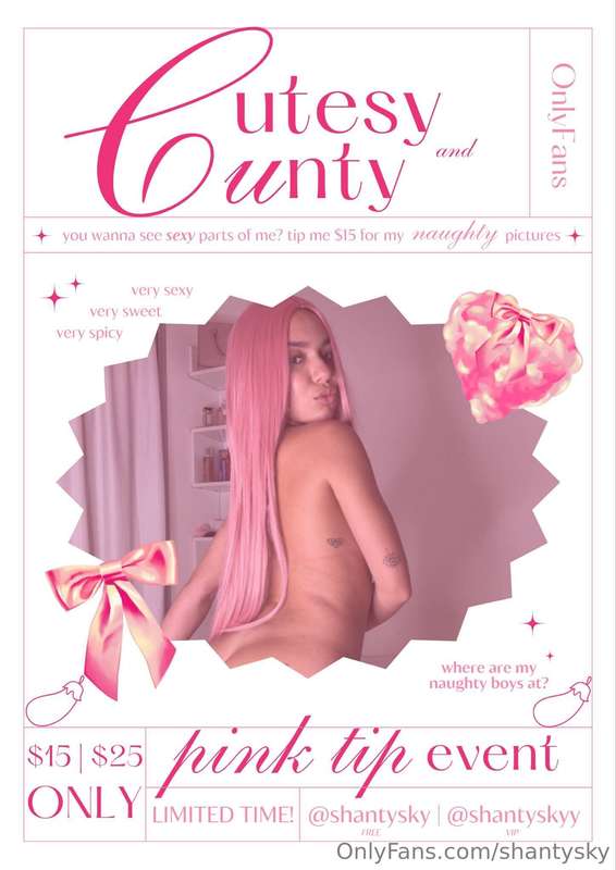 Cutesy & Pink Cunty is here🥵Wanna see just how hot and naugh..