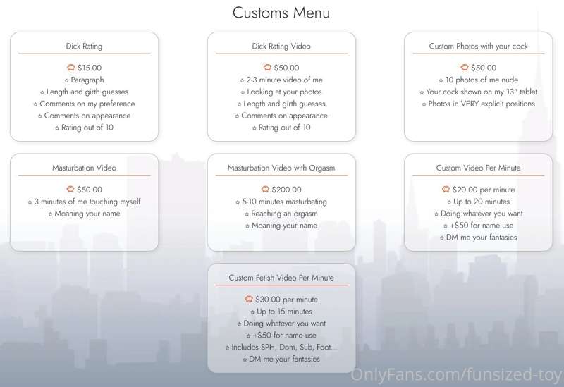 Hey! I made a customs menu! I haven't done them for so long ..