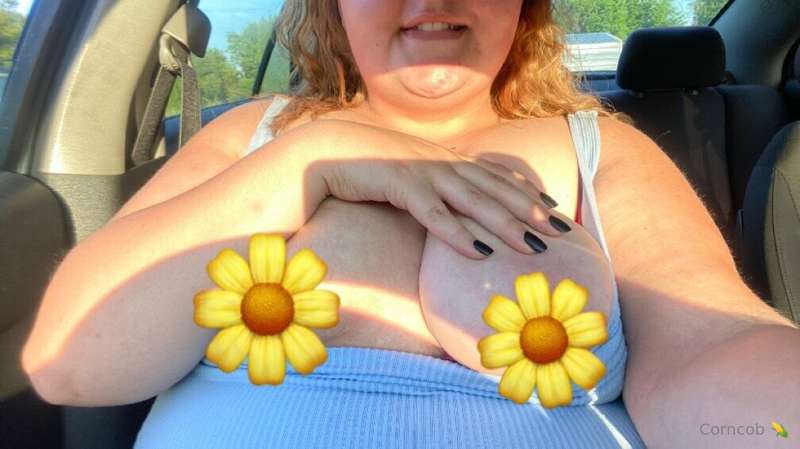 Flashing in my car ☀️