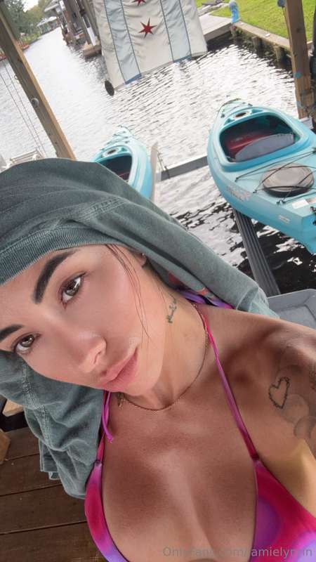 soaking up all the sun out on the lake ... need more tanning..