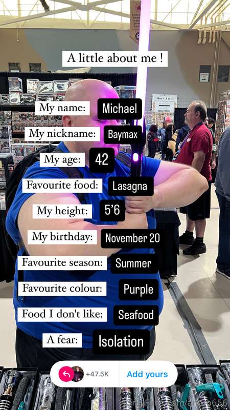 Just a little info about me. 