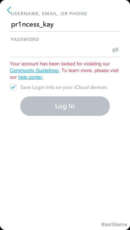 Guys!!!! Some asshole reported me or whatever and now my Sna..