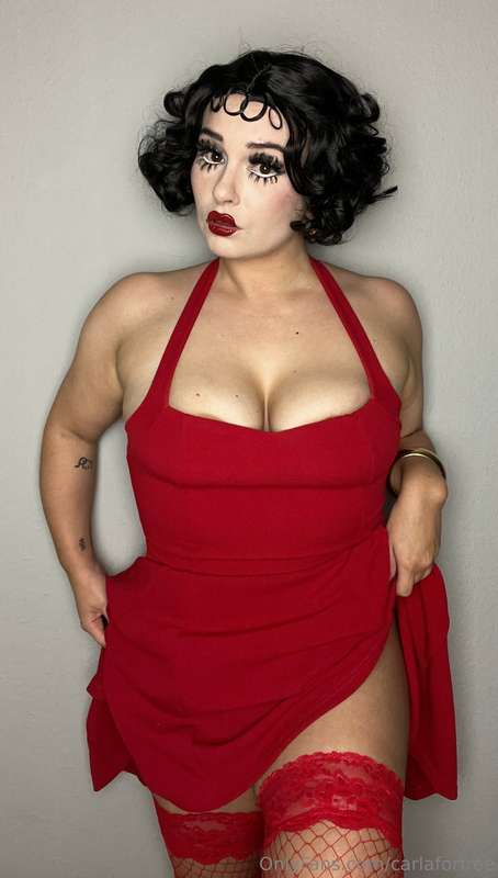 Betty Boop 🖤💋Showing you her Betty Boobs on @carlasophie 